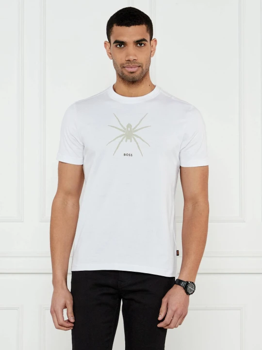 Zdjęcie produktu BOSS ORANGE T-shirt Te_Spiderbat | Regular Fit biały