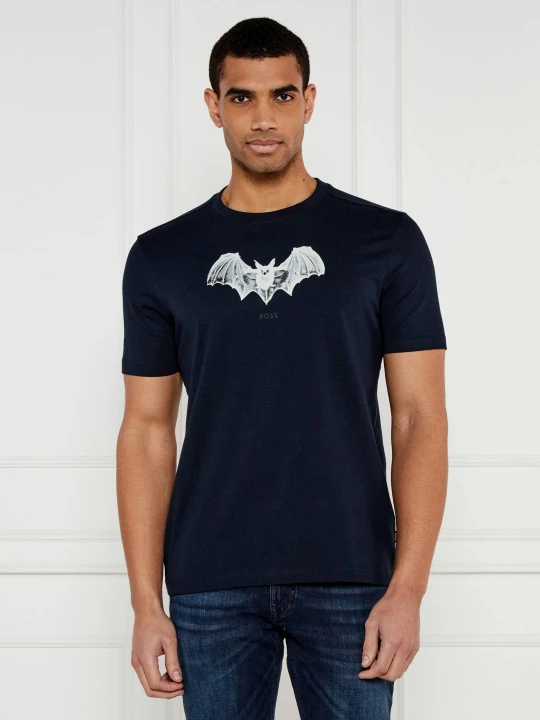 Zdjęcie produktu BOSS ORANGE T-shirt Te_Spiderbat | Regular Fit granatowy