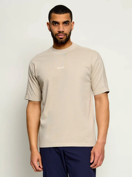Zdjęcie produktu BOSS ORANGE T-shirt Te_Tile | Relaxed fit beżowy