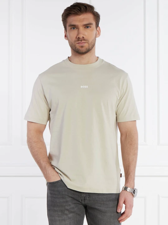 Zdjęcie produktu BOSS ORANGE T-shirt Te_Vinyl | Regular Fit beżowy