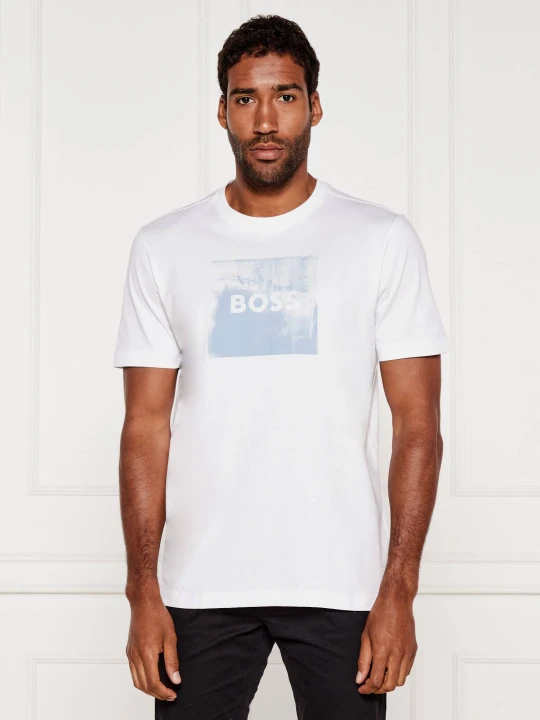 Zdjęcie produktu BOSS ORANGE T-shirt Te_Wheel | Regular Fit biały