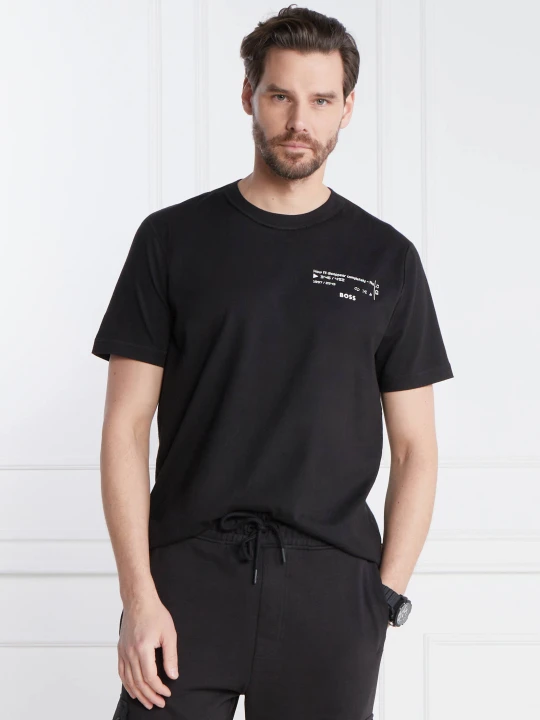Zdjęcie produktu BOSS ORANGE T-shirt TeeButterflyBoss | Regular Fit czarny