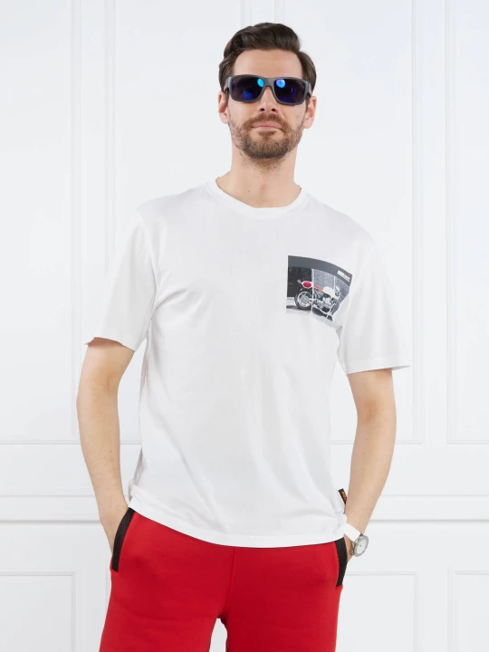 Zdjęcie produktu BOSS ORANGE T-shirt TeeMotor | Relaxed fit biały