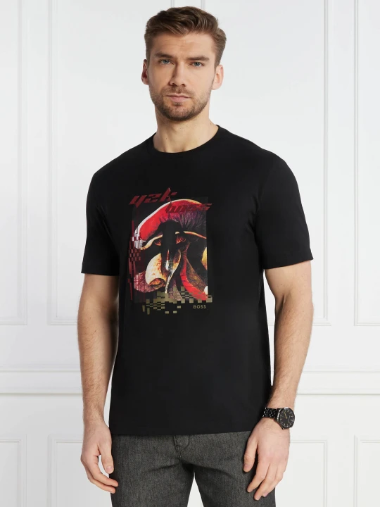 Zdjęcie produktu BOSS ORANGE T-shirt TeeMushroom | Regular Fit czarny