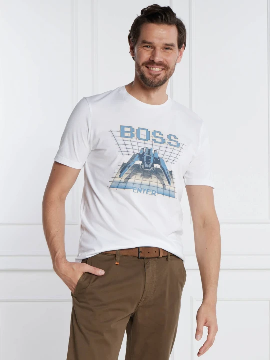 Zdjęcie produktu BOSS ORANGE T-shirt TeEnter | Regular Fit biały