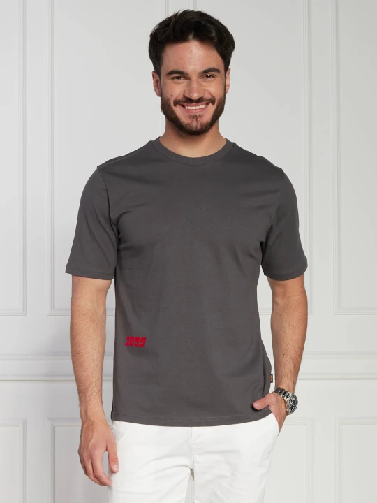 Zdjęcie produktu BOSS ORANGE T-shirt TEESEVENFLASH | Relaxed fit grafitowy