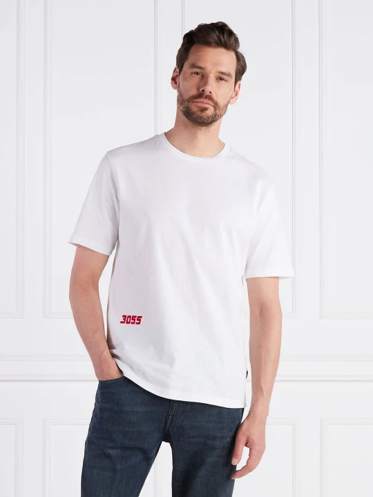 Zdjęcie produktu BOSS ORANGE T-shirt TEESEVENFLASH | Relaxed fit biały