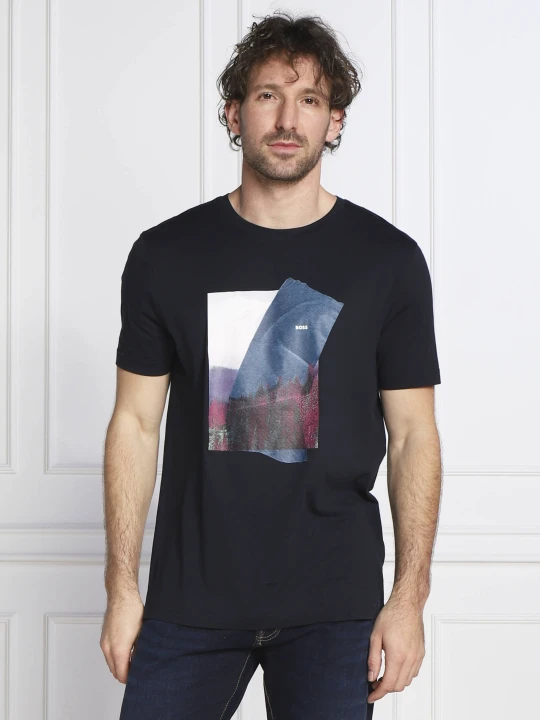 Zdjęcie produktu BOSS ORANGE T-shirt Teetaste | Regular Fit granatowy