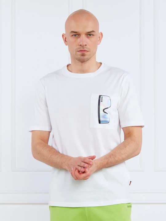 Zdjęcie produktu BOSS ORANGE T-shirt TeeVibes | Relaxed fit biały