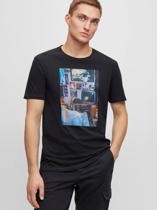 Zdjęcie produktu BOSS ORANGE T-shirt TeMemory | Regular Fit czarny