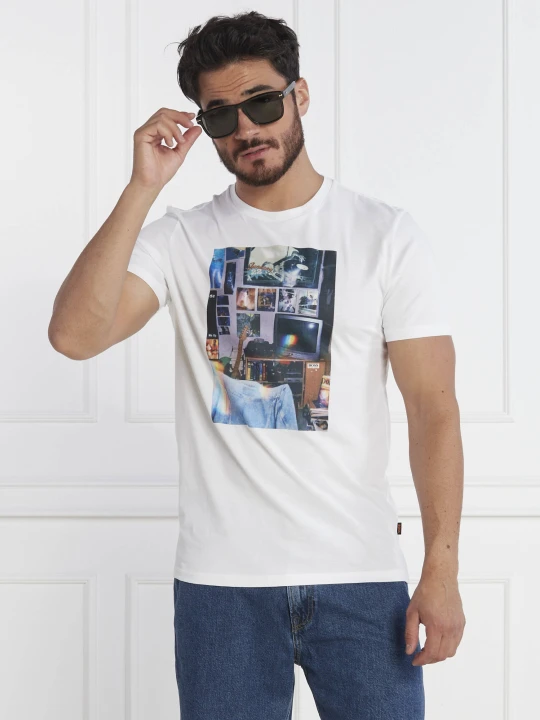 Zdjęcie produktu BOSS ORANGE T-shirt TeMemory | Regular Fit biały