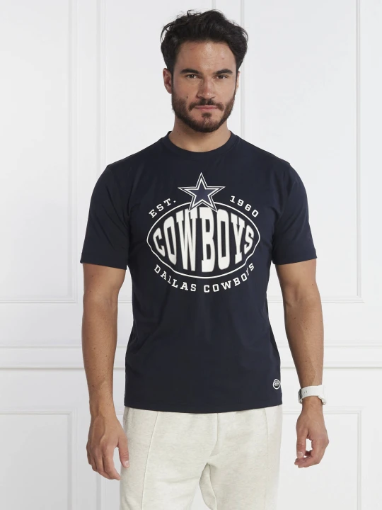 Zdjęcie produktu BOSS ORANGE T-shirt Trap NFL | Regular Fit granatowy