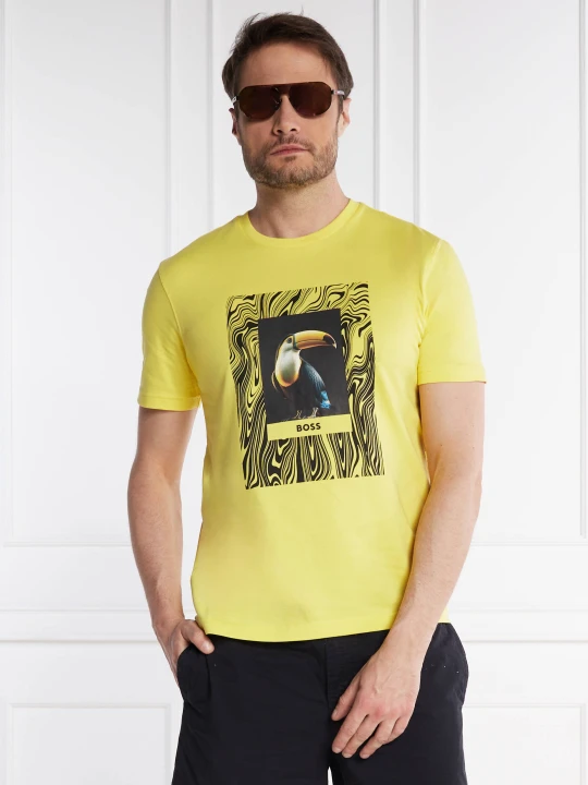 Zdjęcie produktu BOSS ORANGE T-shirt Tucan | Regular Fit żółty