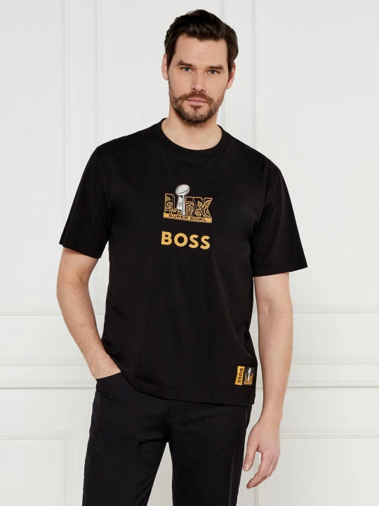 Zdjęcie produktu BOSS ORANGE T-shirt Tunsil_NFL | Regular Fit czarny
