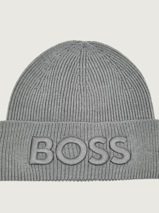 Zdjęcie produktu BOSS ORANGE Wełniana czapka Afox_R szary