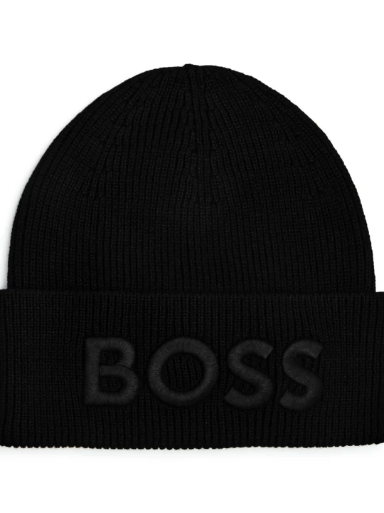 Zdjęcie produktu BOSS ORANGE Wełniana czapka Afox_R czarny