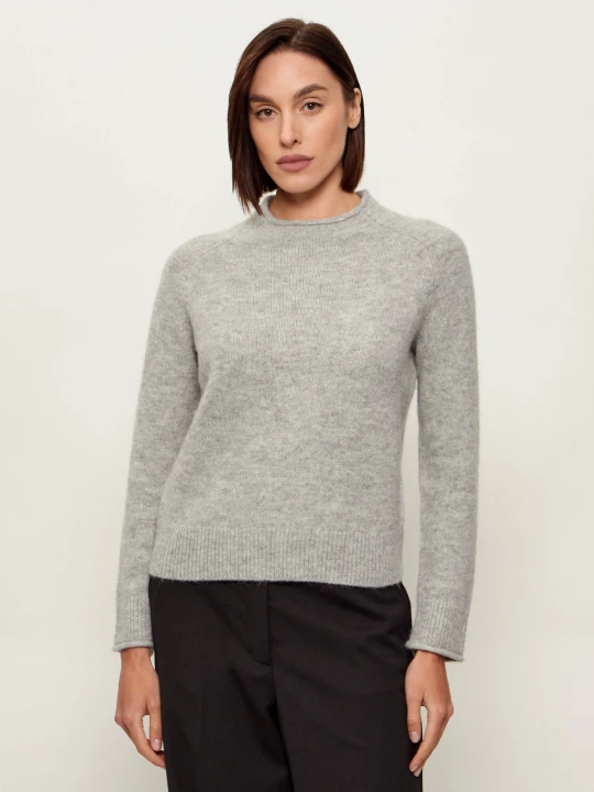 Zdjęcie produktu BOSS ORANGE Wełniany sweter C_Fesperanasy | Regular Fit szary