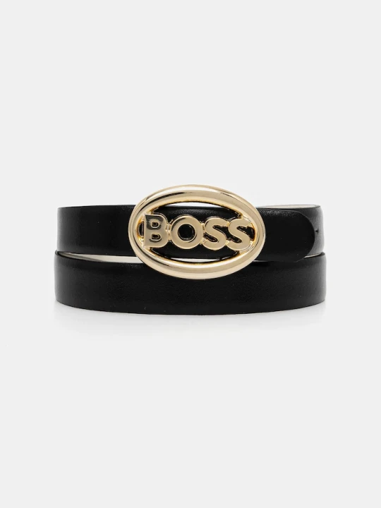 Zdjęcie produktu BOSS pasek skórzany dwustronny BOSS_Icon_Ov_Sr20_pp czarny