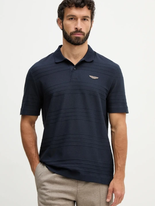 Zdjęcie produktu BOSS polo bawełniane C-Parris 242_AM granatowy