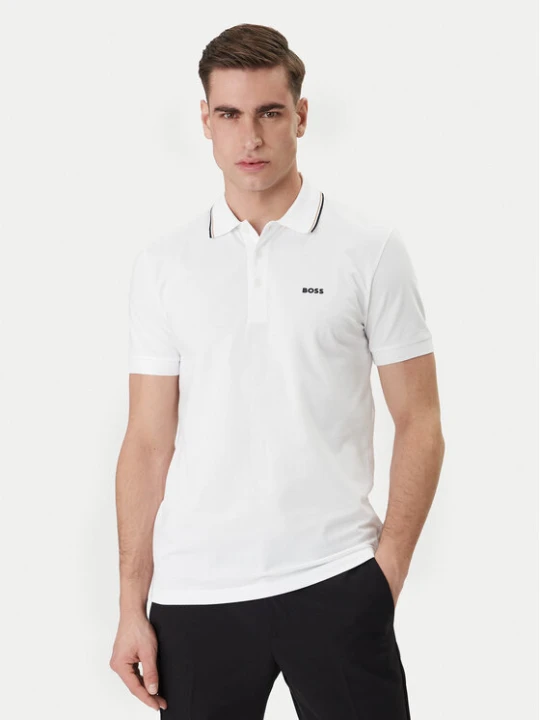 Zdjęcie produktu BOSS Polo Birdie Paule 50559365 Biały Slim Fit