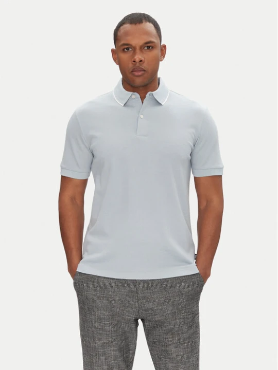 Zdjęcie produktu BOSS Polo H-Prout 59 50527650 Błękitny Regular Fit Niebieski jasny