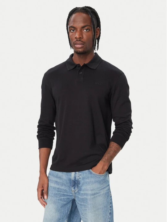 Zdjęcie produktu BOSS Polo Interlock 50527525 Czarny Regular Fit