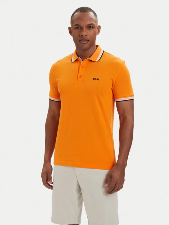 Zdjęcie produktu BOSS Polo Paddy 50469055 Pomarańczowy ciemny Regular Fit