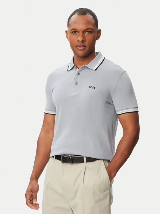 Zdjęcie produktu BOSS Polo Paddy 50469055 Szary ciemny Regular Fit