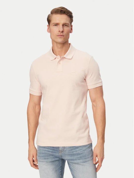 Zdjęcie produktu BOSS Polo Passenger 50507803 Różowy jasny Slim Fit