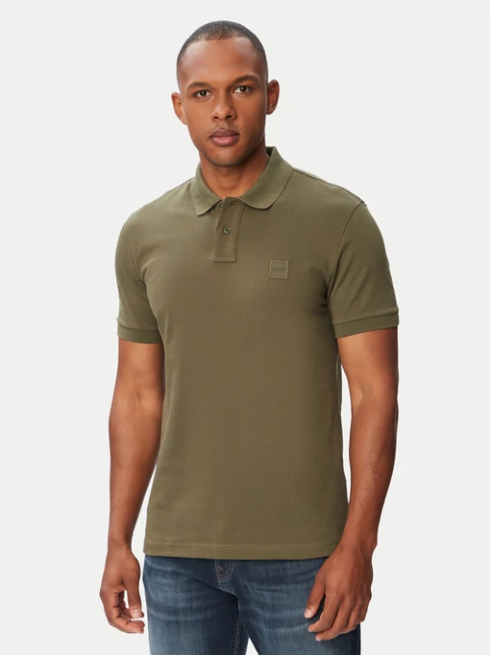 Zdjęcie produktu BOSS Polo Passenger 50507803 Zielony ciemny Slim Fit