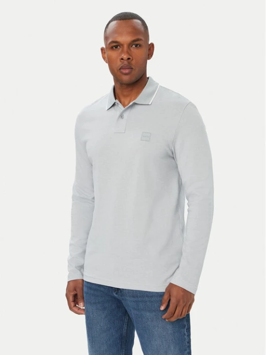 Zdjęcie produktu BOSS Polo PasserfordLong 50566186 Szary Regular Fit