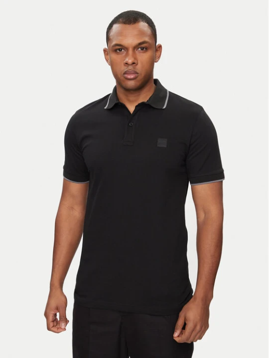 Zdjęcie produktu Boss Polo Passertip 50507699 Czarny Slim Fit