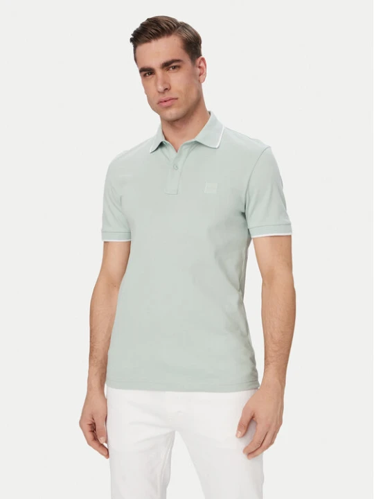 Zdjęcie produktu BOSS Polo Passertip 50507699 Turkusowy Slim Fit