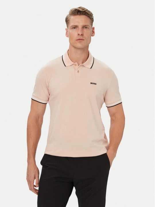Zdjęcie produktu BOSS Polo Paul 50506193 Pomarańczowy jasny Regular Fit