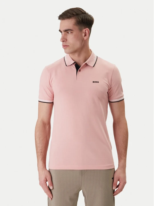 Zdjęcie produktu BOSS Polo Paul 50506193 Różowy Slim Fit