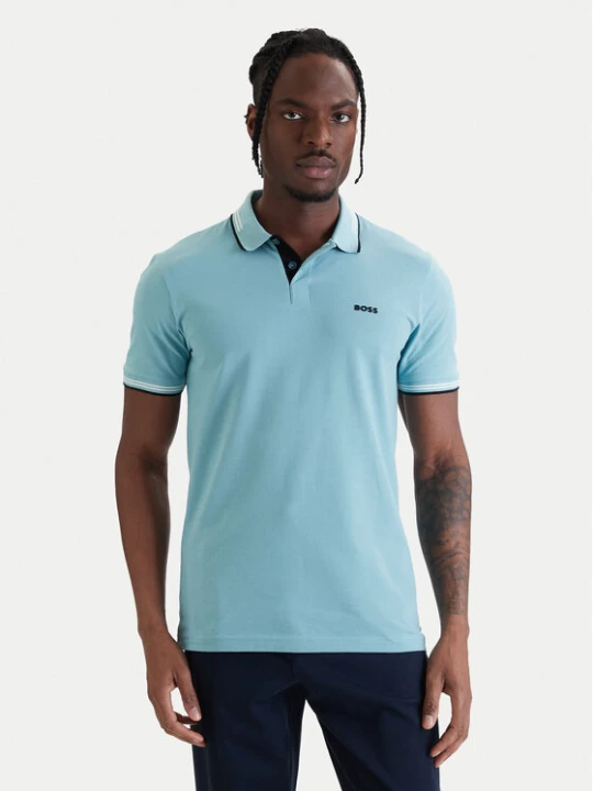 Zdjęcie produktu BOSS Polo Paul 50506193 Zielony Slim Fit
