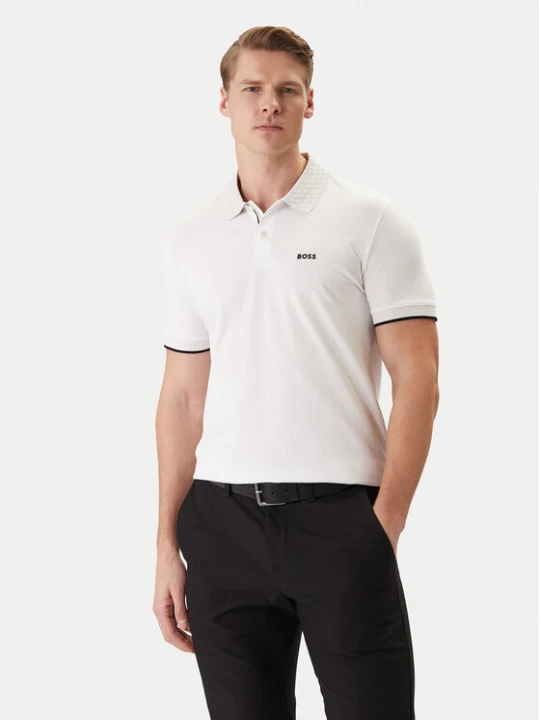 Zdjęcie produktu BOSS Polo PL_GOC Chip Paddy 50554583 Biały Regular Fit