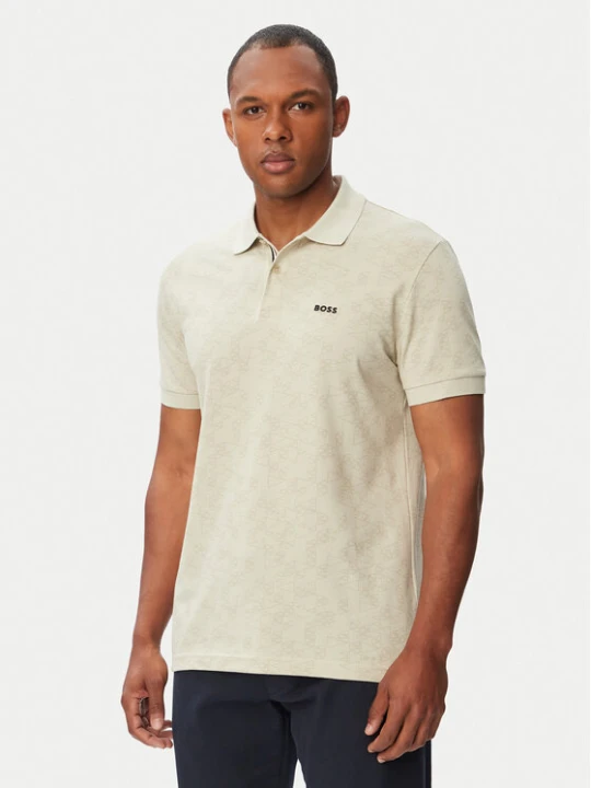 Zdjęcie produktu BOSS Polo Swing 50564801 Beżowy jasny Regular Fit