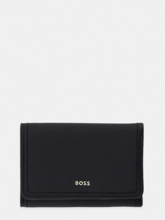 Zdjęcie produktu BOSS portfel damski skórzany Lenah Flap SM Wallet czarny