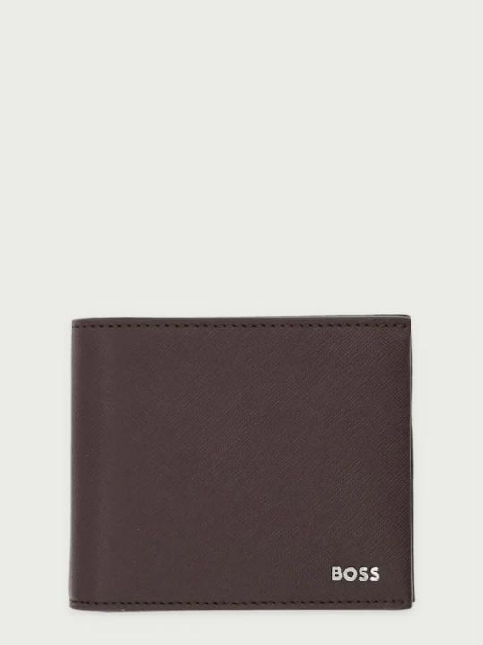 Zdjęcie produktu BOSS portfel męski skórzany Northon_4cc Coin brązowy