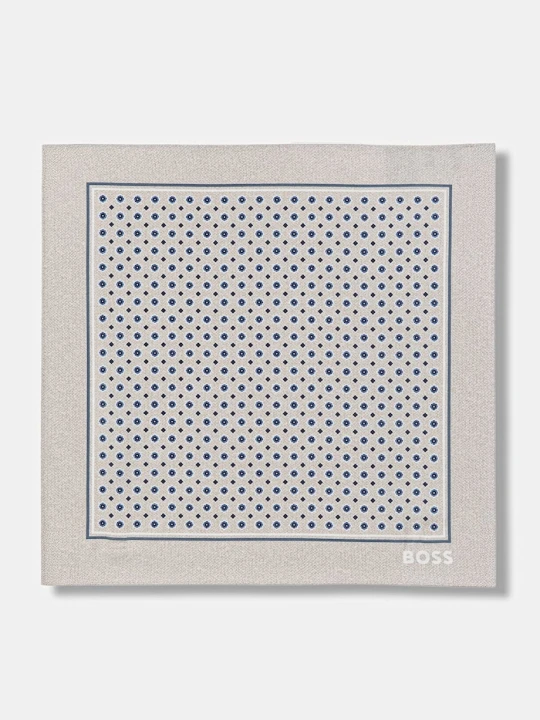 Zdjęcie produktu BOSS poszetka męska jedwabna POCKET SQ. ONE beżowy