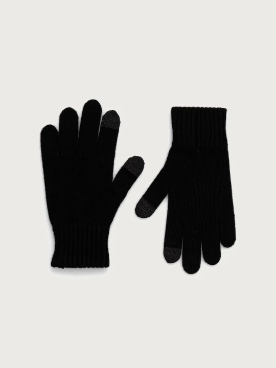 Zdjęcie produktu BOSS rękawiczki męskie z dodatkiem wełny Falco_Gloves czarny