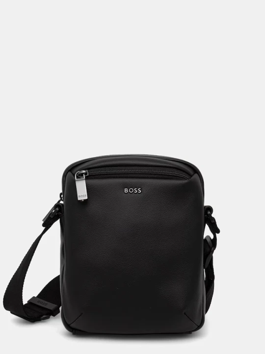 Zdjęcie produktu BOSS saszetka męska z imitacji skóry Jace_NS Zip czarny