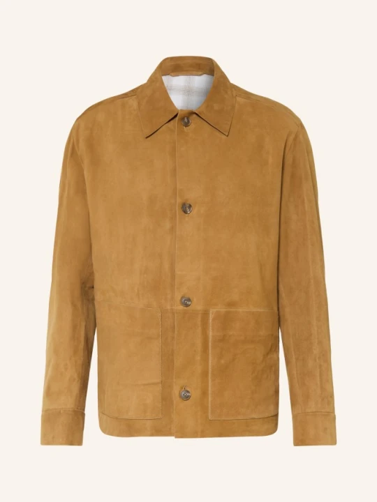 Zdjęcie produktu Boss Skórzana Kurtka Mandrian beige KONIAKOWY