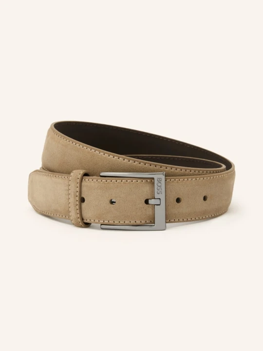 Zdjęcie produktu Boss Skórzany Pasek Elloy beige brązowy