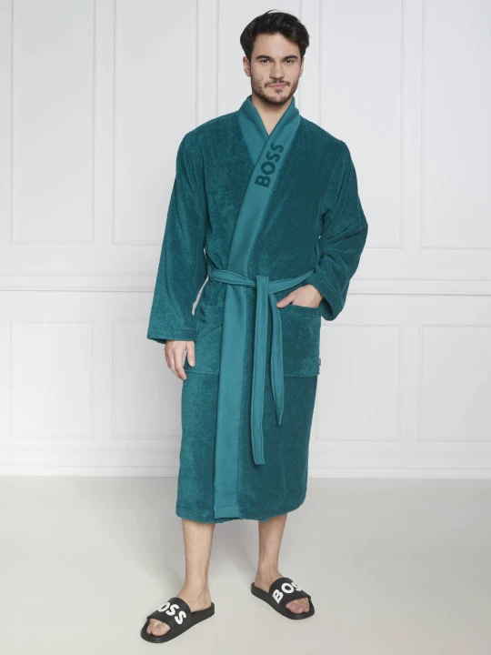 Zdjęcie produktu Boss Sleepwear Szlafrok PLAIN | Relaxed fit zielony