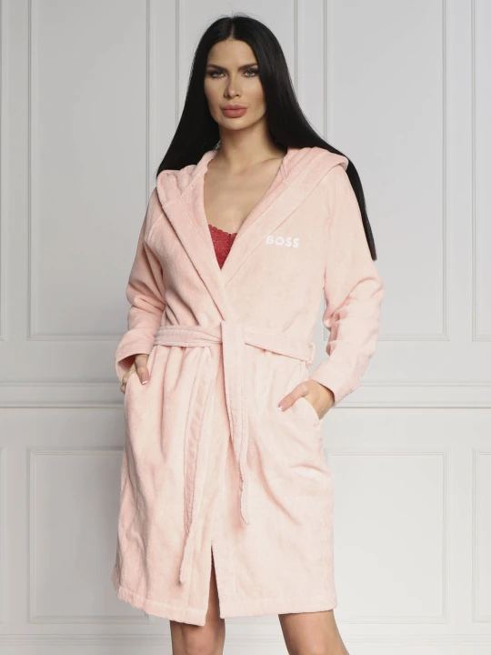 Zdjęcie produktu Boss Sleepwear Szlafrok PLAIN | Relaxed fit brzoskwiniowy