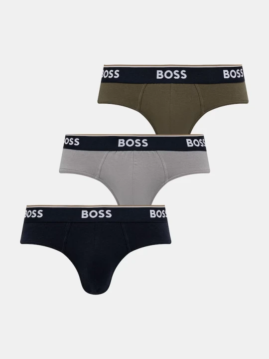Zdjęcie produktu BOSS slipy męskie bawełniane z elastanem 3-pack granatowy