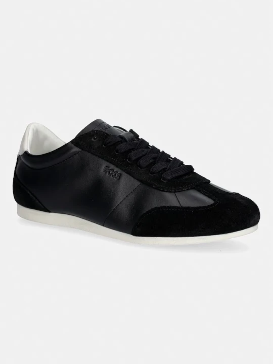 Zdjęcie produktu BOSS Solenne sneakersy damskie skórzane czarny