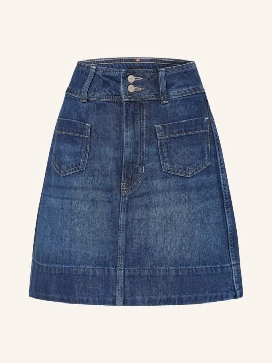 Zdjęcie produktu Boss Spódnica Jeansowa Mini Skirt 1.0 blau GRANATOWY